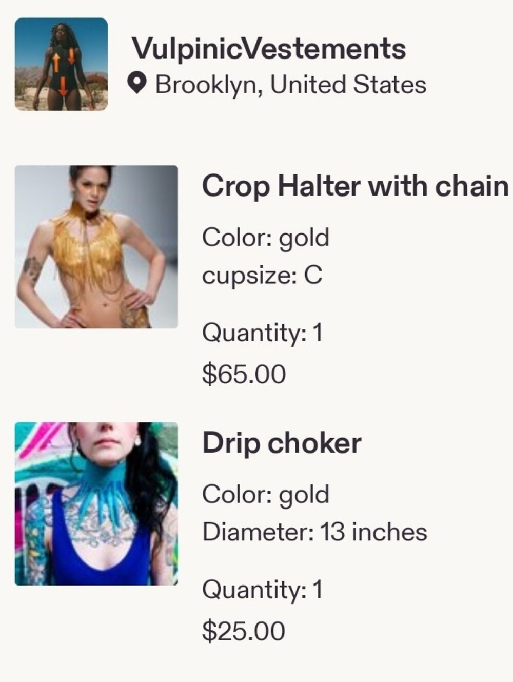 Silicone Gold Paint Drip Halter And Choker Set - Picture 16 of 16